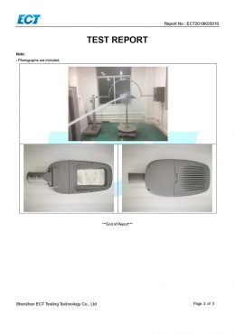 EK IP66 TEST Certifikat